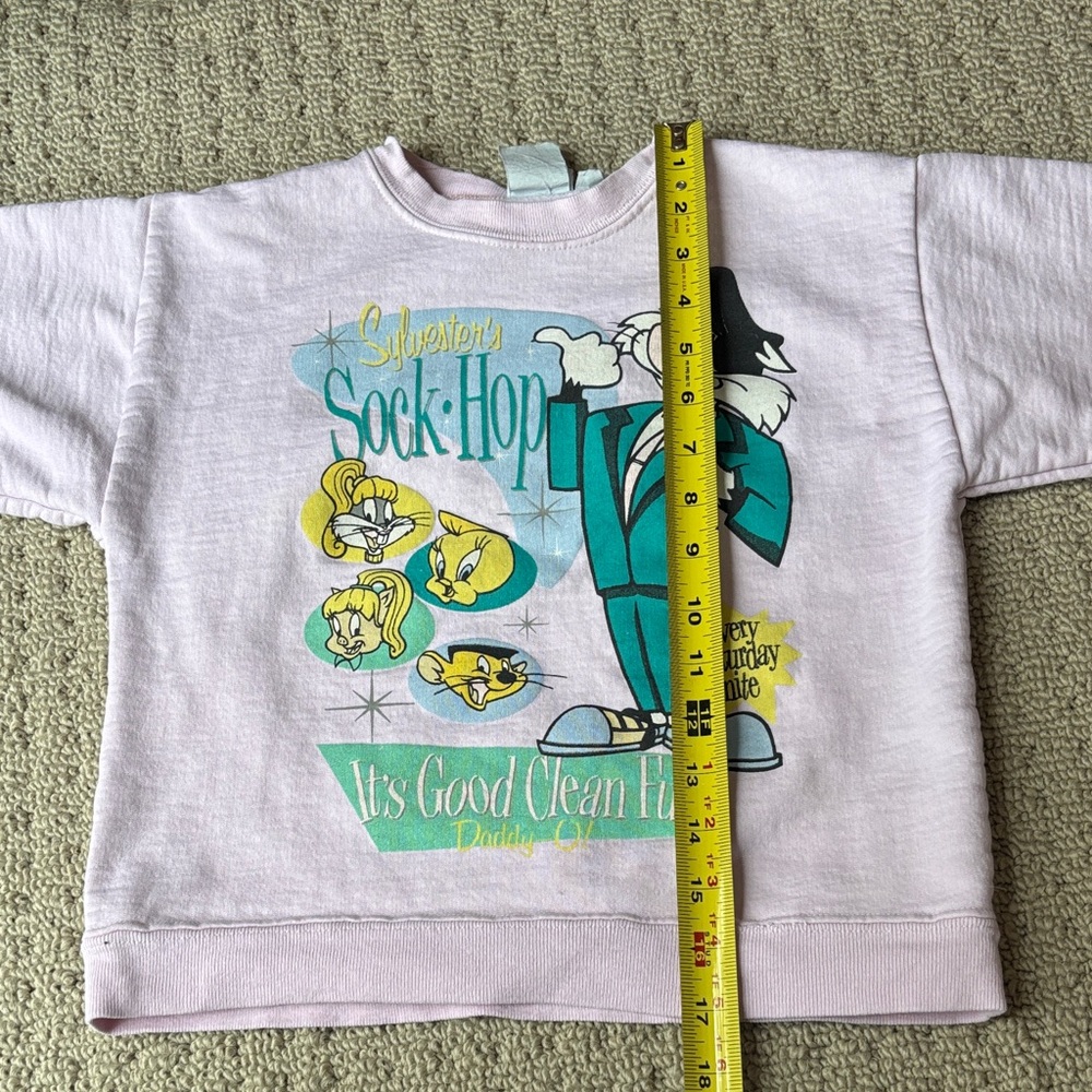 Vintage ACME Kids Pink Graphic Sweatshirt - Picture 12 of 13